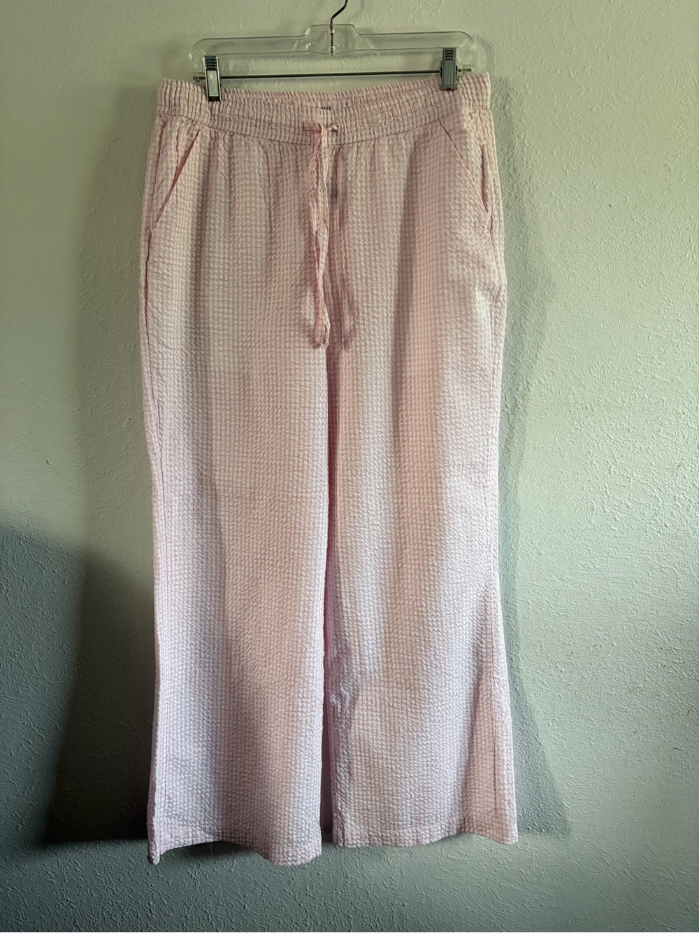 Hollister Pale Pink Wide-Leg Drawstring Pants